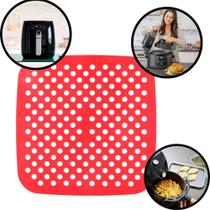 Forro Tapete Airfryer Cozinha Antiaderente Papel ou Silicone Assados Fritura Forno Cozimento