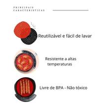 Forro Tapete em Silicone Para Air Fryer 19cm Fritadeira Elétrica QUADRADO Multiuso Universal Vermelho Preto Forro Tapete em Silicone Para Air Fryer 19cm Fritadeira Elétrica QUADRADO Multiuso Universal Vermelho Preto