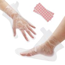 Forros de banho de cera de parafina Segbeauty 200 unidades com luvas e capas para pés Forros de banho de cera de parafina Segbeauty 200 unidades com luvas e capas para pés