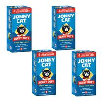 Forros de caixa sanitária descartáveis JONNY CAT extra grossos (pacote com 4)