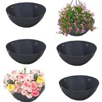 Forros de Cesta Planter BigKing - Pacote com 4 Feltro Preto Redondos (40cm)