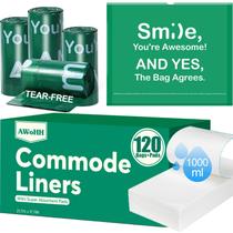 Forros de cômoda AWohh, pacote com 120 almofadas absorventes universais