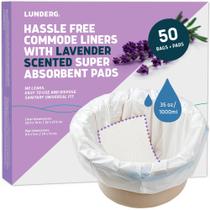 Forros de cômoda Lunderg perfumados de lavanda com almofadas absorventes x50