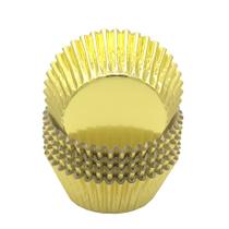 Forros de cupcake Mombake Standard Gold Foil 100 unidades