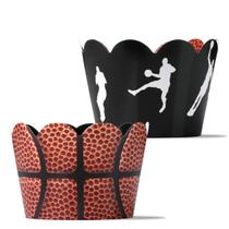 Forros de Cupcake Pretty Cute Studios 42 unidades com tema de Basquete