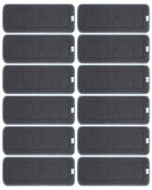 Forros de fraldas de tecido Babygoal, 5 camadas, carvão, rayon, bambu x12