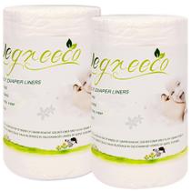 Forros de fraldas wegreeco, tecido sem perfume, 100 folhas (2 rolos) Forros de fraldas wegreeco, tecido sem perfume, 100 folhas (2 rolos)