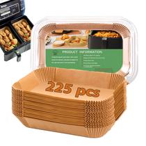 Forros de Fritadeira Air Fryer Mutvle para Ninja DualZone DZ201 e Foodi - Pacote com 225 Unidades