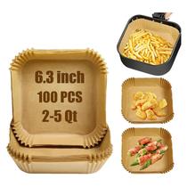 Forros de fritadeira de ar condicionado SIUDANGKA descartáveis 2-5 Qt 100 unidades Forros de fritadeira de ar condicionado SIUDANGKA descartáveis 2-5 Qt 100 unidades