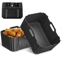 Forros de fritadeira de silicone, 2 peças para Ninja DZ401, DZ550, DZ302