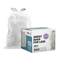 Forros de lata de lixo Plasticplace White Drawstring Code Q 13-17Gal Forros de lata de lixo Plasticplace White Drawstring Code Q 13-17Gal