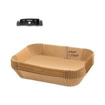 Forros De Papel Para Fritadeira a Ar Não Grudentos Retangulares Descartáveis Para Ninja Dual Zone