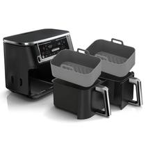 Forros de silicone para fritadeira Air Fryer para Ninja Foodi Dual DZ201 8QT Forros de silicone para fritadeira Air Fryer para Ninja Foodi Dual DZ201 8QT