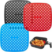 Forros De Silicone Para Fritadeira De Ar De 8,5 Polegadas, Tapete Antiaderente Reutilizável LMETJMA