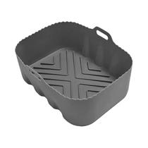 Forros De Silicone Reutilizáveis Antiaderentes Para Air Fryer, Placa Quadrada Para Cesto De