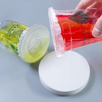 Forros de tampa à prova de vazamentos, 500 unidades para copos de plástico para bebidas Forros de tampa à prova de vazamentos, 500 unidades para copos de plástico para bebidas