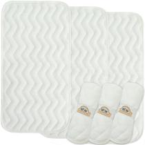 Forros de troca de roupa BlueSnail à prova d'água, portáteis, 3 unidades