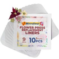Forros Max White para Prensa de Flores Microfleur 23 cm 10 unidades Forros Max White para Prensa de Flores Microfleur 23 cm 10 unidades