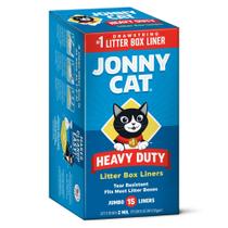 Forros para Caixa Sanitária Jonny Cat Heavy Duty Jumbo - Pacote com 15 Unidades