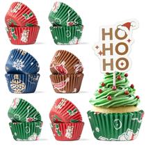 Forros para Cupcake Bake Choice Natal - 400 Unidades com Chapéus de Coco