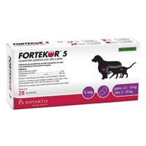 Fortekor 5 28 comp suplemento Cães e Gatos - Elanco