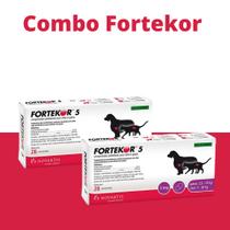 Fortekor 5 Caes e Gatos Novartis - Combo 2 Unidades