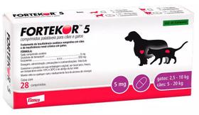 Fortekor 5mg para Cães e Gatos 28 Comprimidos