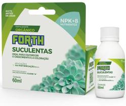 Forth Suculentas - Adubo Orgânico - Crescimento e Coloração - 60 ml