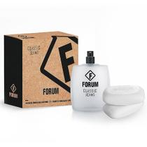 Forum Kit Jeans Unissex Deo Colônia 100ml + 2 Sabonetes 90g