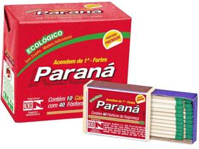 Fosfóro Paraná Madeira Eco40 com 02 pacotes com 10 unidades cada