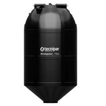 Fossa septica biodigestor para esgoto 750l/ dia tecnipar preta 168cm