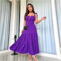 Foto 2 vestido candy midi liso cor açaí n 38 valor: 289,90
