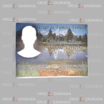 Foto em Porcelana 18x24 Túmulo Jazigo Lápide Cemitério