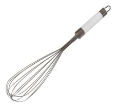 Fouet, Batedor de Ovos, Inox, Cabo Branco, 35,8 cm , Western