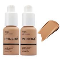 Foundation PHOERA 105 Sand Makeup Full Coverage, pacote com 2