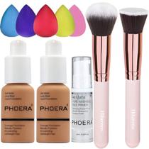 Foundation Phoera Full Coverage 30 ml com corretivo, 2 unidades, 108 bronzeados