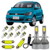 Fox 2010/2014 Kit Led Farol Baixo Teto Placa Ré Farolete T10 Fox 2010/2014 Kit Led Farol Baixo Teto Placa Ré Farolete T10