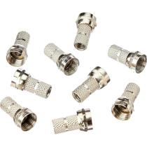 Foxlux Conector Coaxial Rosca para Cabo Rg59 - Pacote com 20 Unidades - Segurança e Confiabilidade para Conexões de Rf