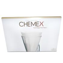 FP2 - Filtro De Papel Chemex Meia Lua Branco 100 Unidades - Para 3 Xícaras