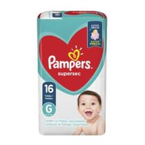 Fr pampers supersec g 16 un - P&G FRALDAS