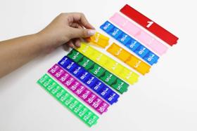 Frações Em Barra Click Plástico Translúcido - Mmp