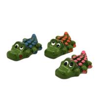 Fragata Kit Jacare Collor 3 Pc Enfeite Para Aquário