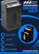 fragmentadora de papel confidesk 2501/P