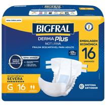 Fralda Adulto Bigfral Derma Plus Noturna G 16 Unidades Fralda Adulto Bigfral Derma Plus Noturna G 16 Unidades