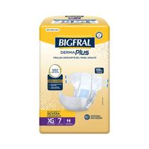 Fralda Adulto / Geriátrica - Bigfral Derma Plus - Tamanho XG Pacote c/7un