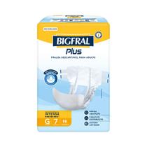 Fralda Adulto / Geriátrica - Bigfral Plus - Tamanho G Pacote c/7un Fralda Adulto / Geriátrica - Bigfral Plus - Tamanho G Pacote c/7un