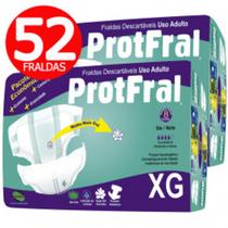 Fralda adulto geriátrica descartável - protfral (kit com 2)