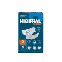 Fralda Adulto Higifral Confort G Com 8 Unidades - Eurofral