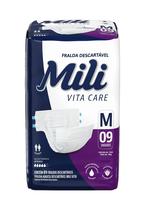 Fralda Adulto Mili Vita Care Premium M Com 9 Unidades - Mili Fralda Adulto Mili Vita Care Premium M Com 9 Unidades - Mili