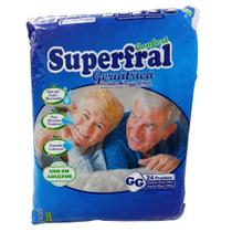 Fralda Adulto Superfral Tamanho Gg - Pacote 24 Unidades Fralda Adulto Superfral Tamanho Gg - Pacote 24 Unidades